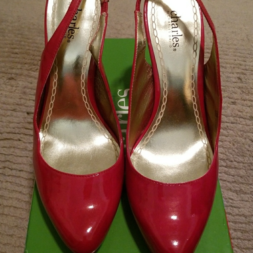 Charles by charlea david red pumps